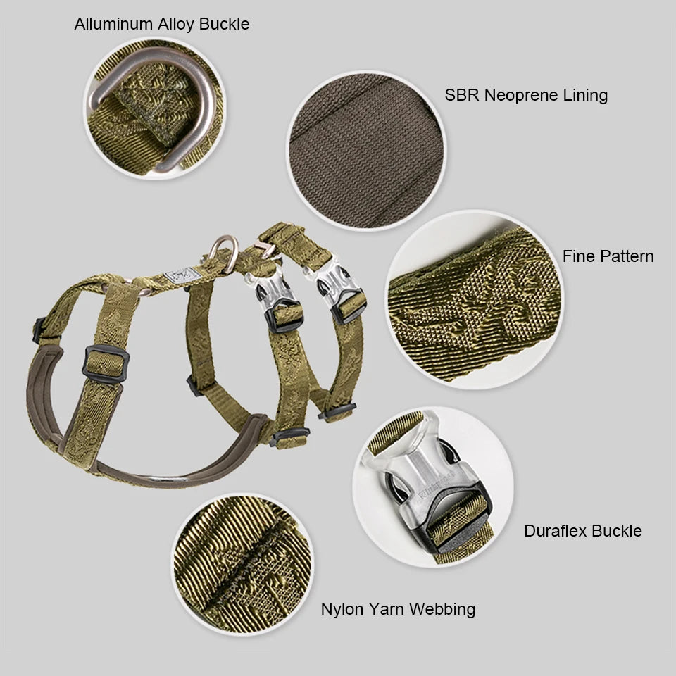 Winhyepet Dog Harness Pet Strap Adjustable Vest Triple Anti-escape Traveling Walking Pet Accessories For Small Meduim Large Dogs