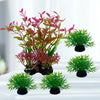 5pc Aquarium Plants Ornaments Plastic Simulation Artificial Water Grass Fish Tank Decoration Accessories