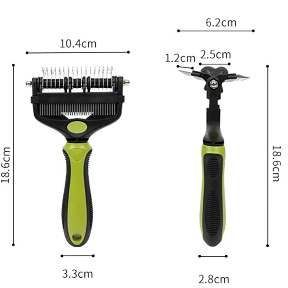 3 in 1 Cat Comb Brushes Dogs Grooming Shedding Supplies Dog Hair Remover Pet Deshedding Brush Pet Fur Knot Cutter Puppy
