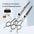 Fenice 6.5/7.0/7.5 Inch Pet Grooming Scissors Set Dog Hair Trimming Shears Cutting Thinning Curved Scissor Kit for Family Use