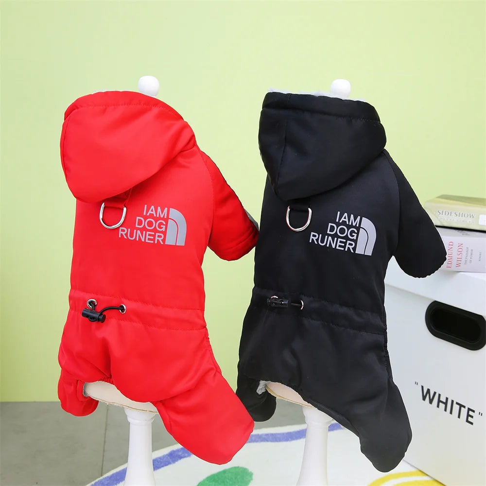 Thicken Warm Dog Jumpsuit Winter Pet Dogs Clothes for Chihuahua Coat Waterproof Hoodie Puppy Overalls Poodle Jacket Pet Apparel