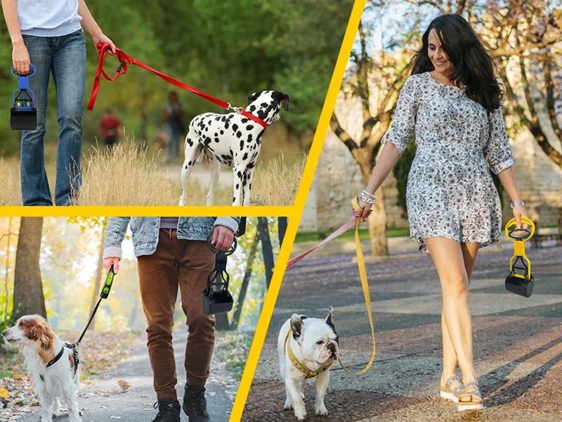 Pet Dog Long Handle Pet Pooper Scooper Dog Cat Waste Picker Jaw Poop Scoop Pick Up Clean Waste Cleaning Tools Pet Supplies 28CM