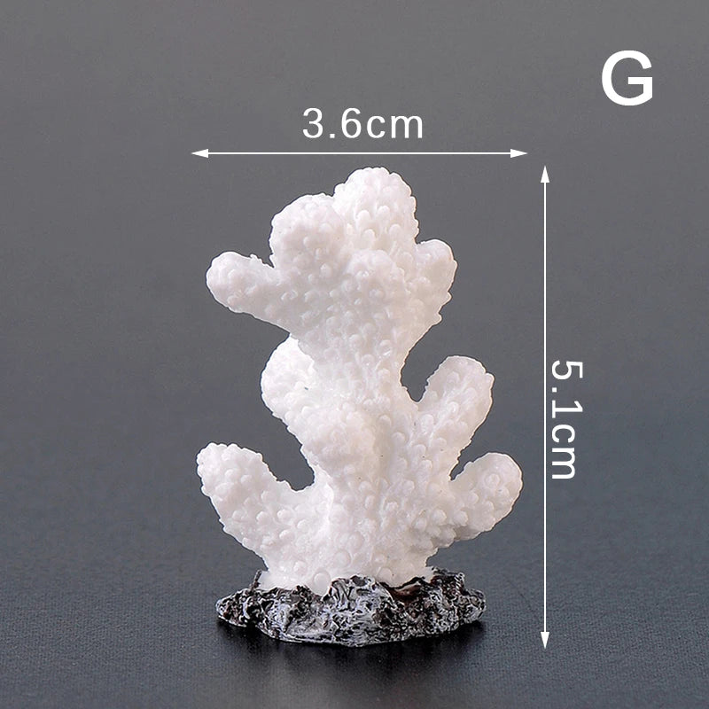 Artificial Coral Fish Tank Decoration Emulates Starfish Resin Reef Landscape Aquarium Decoration Craft Tabletop Decoration