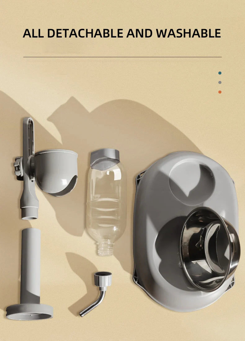 HOOPET Automatic Pet Dispenser Anti-tip Dog Bowl Drinking Water Bottle Feeder Hanging Kettle Cat Food Container Pets Supplies