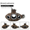 Resin Submarine Ornaments Aquarium Fish Tank Decoration Fish Shrimp Shelter Cave Landscaping Accessories for Aquarium Fish Tank