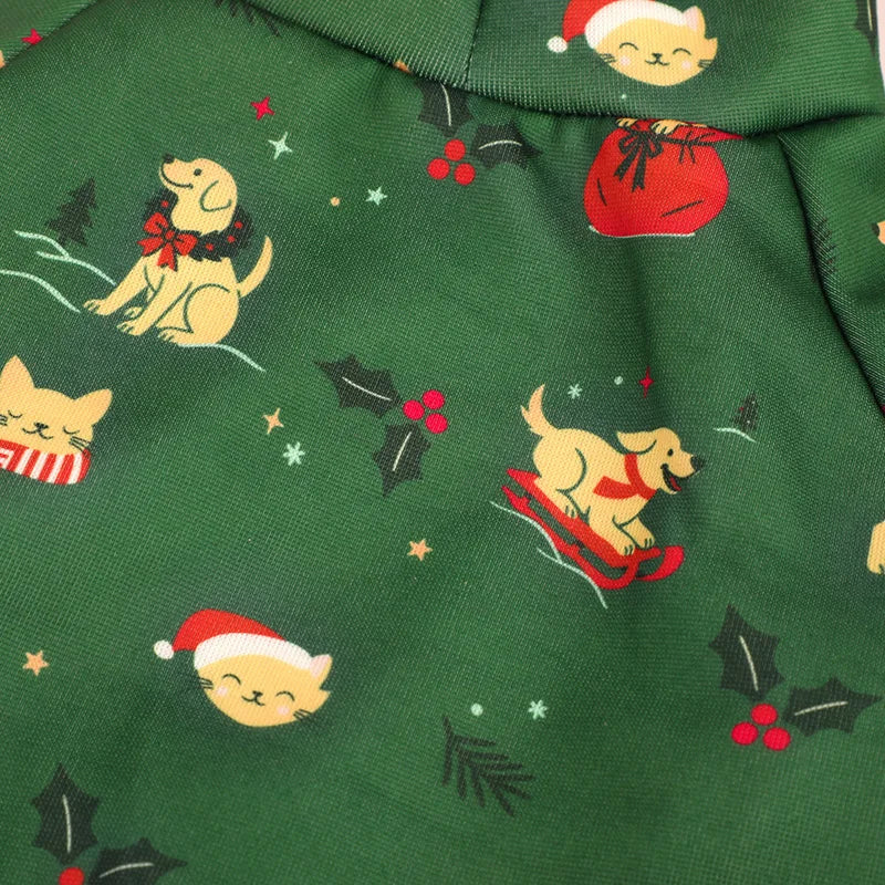 New Arrival Pet Christmas Hoodie Dog Holiday Clothes Festive Pet Apparel
