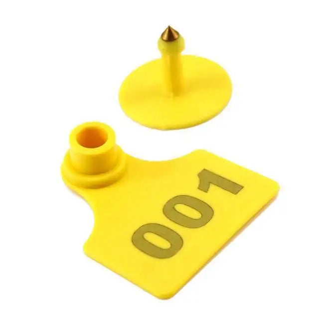 100-Piece Set: Plastic TPU Pig Ear Tags—Versatile Identification Solution for Cows, Goats, Sheep and All Farm Livestock