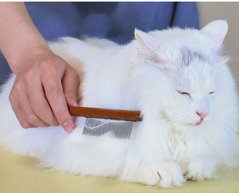 Pet Flea Comb Cat Dog Comb for Fleas Ticks Removal Tools Stainless Steel Grooming Brush For matted Long Short Hair Pets Products