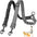 1.6ft Long Dual Dog Leash Attachment - Double Leashes for Training Small to Large Dogs - Adjustable Strap Shock Absorbing Bungee
