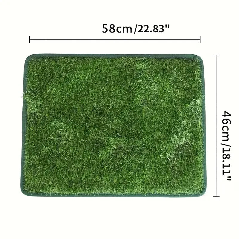 Premium Washable Dog Training Mat-Indoor/Outdoor Grass Trimmer，Convenient for potty training and odor control