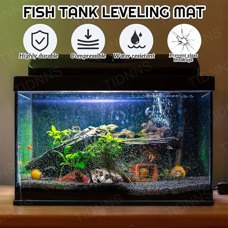 Fish Tank Mat Aquarium Anti-Slip Pad Shock-Absorbing Mute Thickened Black Mat Turtle Tank Landscaping Environmental Insulation