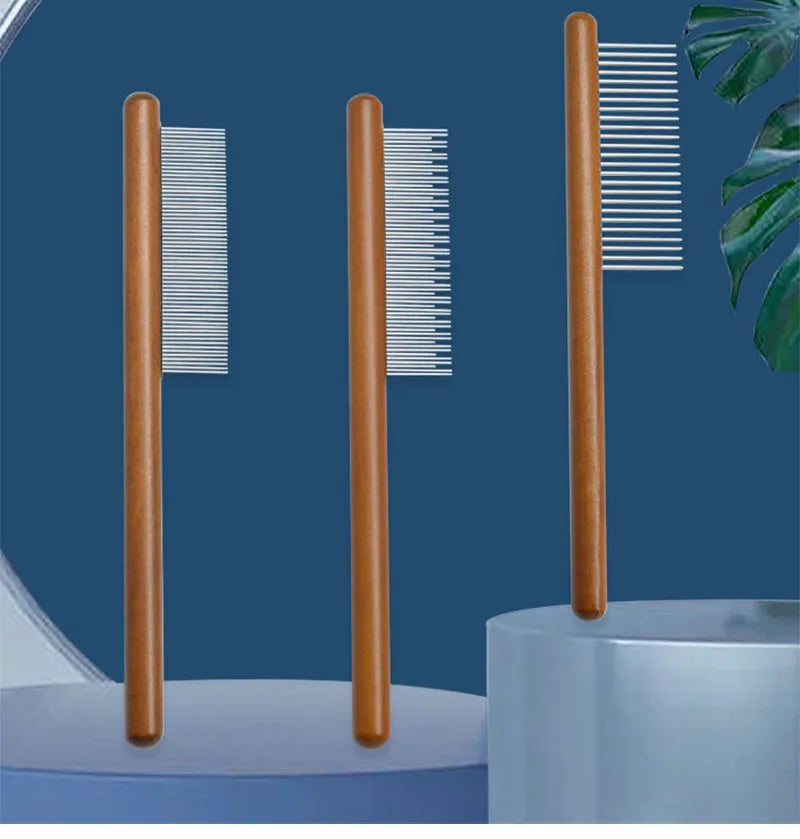 Pet Flea Comb Cat Dog Comb for Fleas Ticks Removal Tools Stainless Steel Grooming Brush For matted Long Short Hair Pets Products