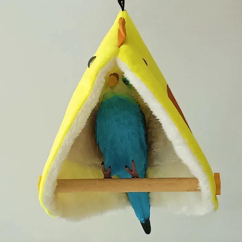 Warm Bird Shawl Nest Corner Parrot Blanket Pet Small Animal Hanging Tent Cage Decoration for Parakeet Lovebird Cockatiel