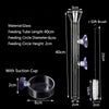 Glass Aquarium Feeder Tube Dish Transparent Fish Tank Shrimp Snail Food Feeder Bowl Aquarium Feeding Accessories Shrimp Feeders