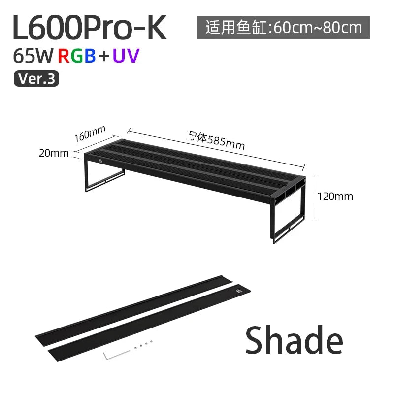 WEEK AQUA L Series APP Control Dimmer & Timer RRB+UVA Aquarium Lighting Planted Led Light