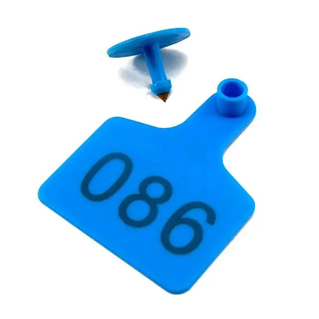 Customized Farm Animal Eartags, Cow Cattle Ear Tags, Plastic TPU Identification Label with Number for Pig Sheep, 20Pcs