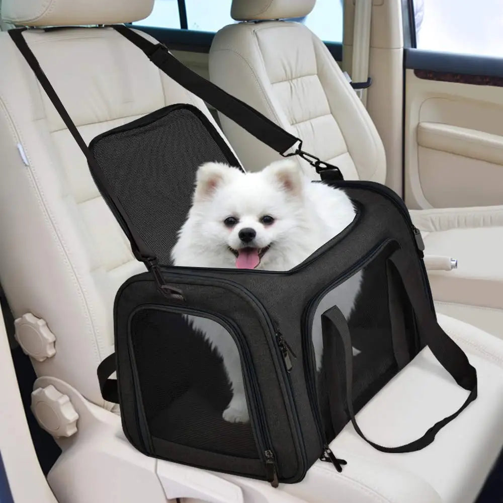Dog Carrier Bag Soft Side Backpack Puppy Pet Carriers & Travel Products Airline Approved Outgoing For Small Dogs Cat Accessories