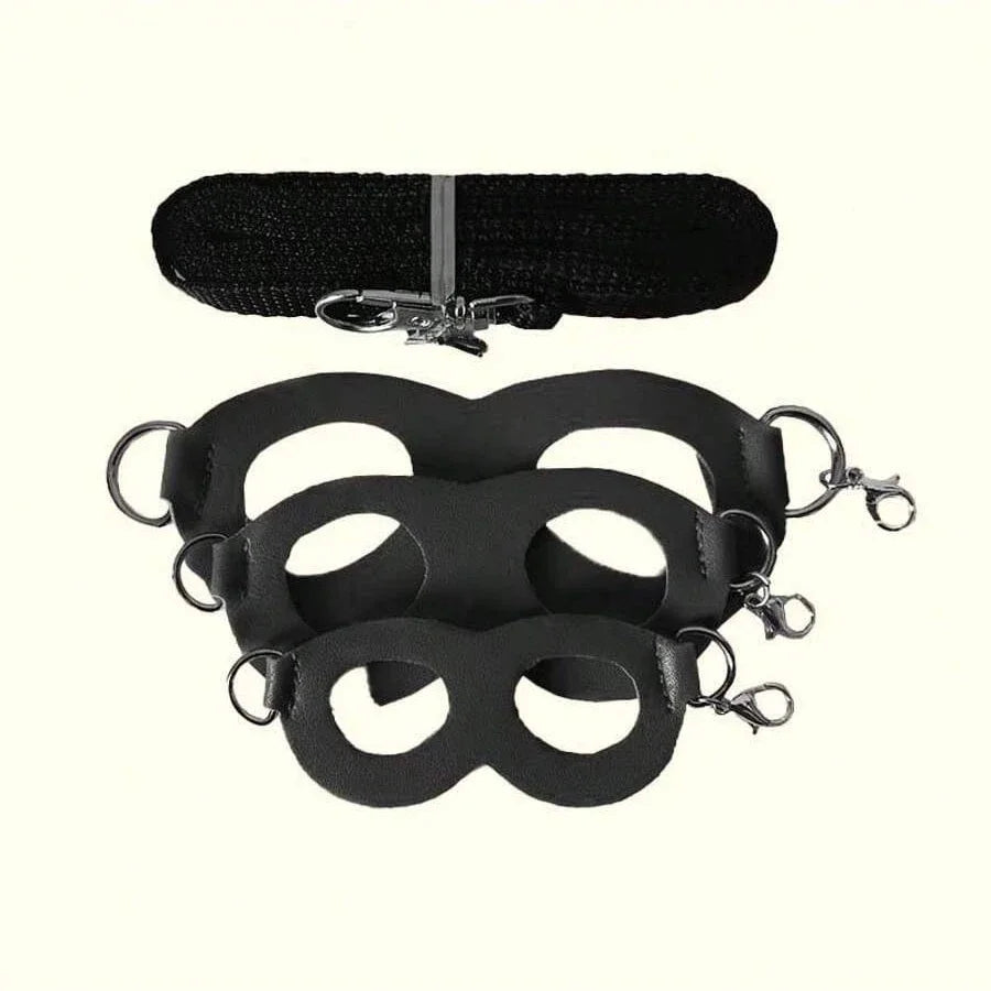 4 Pcs /set Sugar Quoll Harness + Leash Set Escape-Proof Adjustable Collar for Pet Small Animals Hamsters Sugar Gliders Squirrels