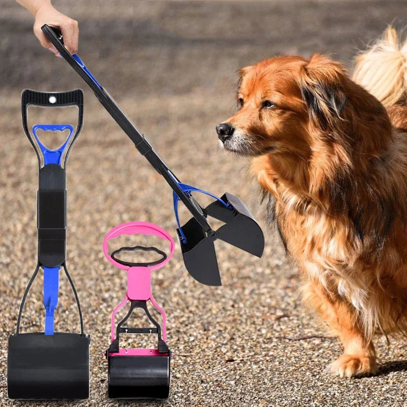 New Dog Poop Picker Extra Long Handle Large Collapsible Scooper Outdoor Dog Walking Cleaning Tool Feces Collector Pet Products