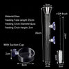 Glass Aquarium Feeder Tube Dish Transparent Fish Tank Shrimp Snail Food Feeder Bowl Aquarium Feeding Accessories Shrimp Feeders