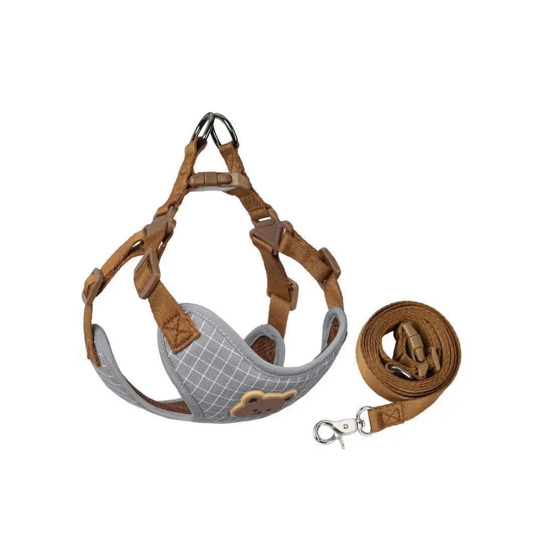 Pet Dog Harness Leash Set Small Medium Dog Cat Vest Breathable Puppy Chest Strap French Bulldog Chihuahua Harness Pet Supplies