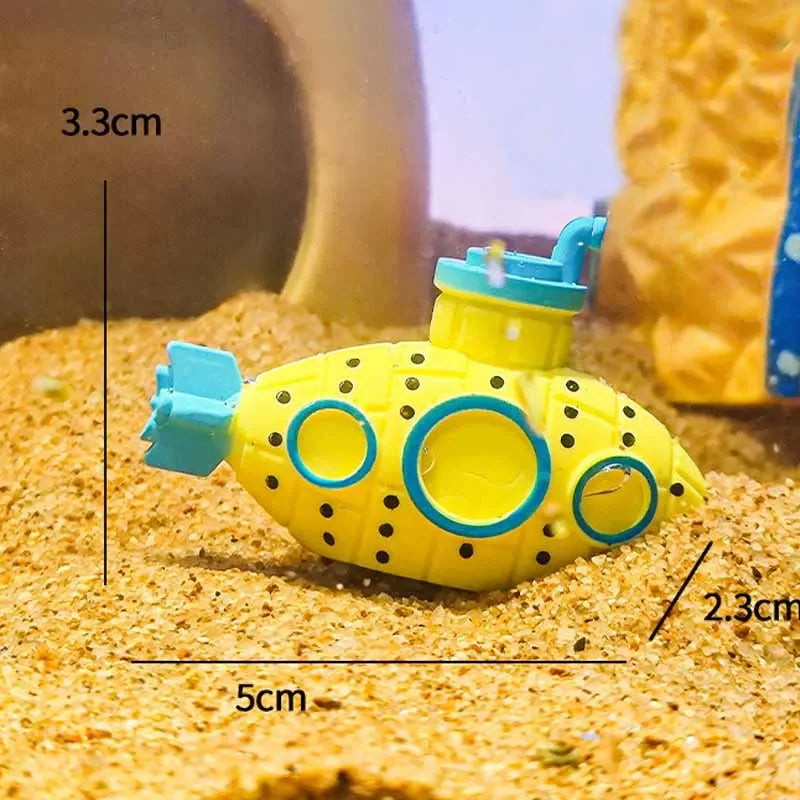 Resin Submarine Ornaments Aquarium Fish Tank Decoration Fish Shrimp Shelter Cave Landscaping Accessories for Aquarium Fish Tank