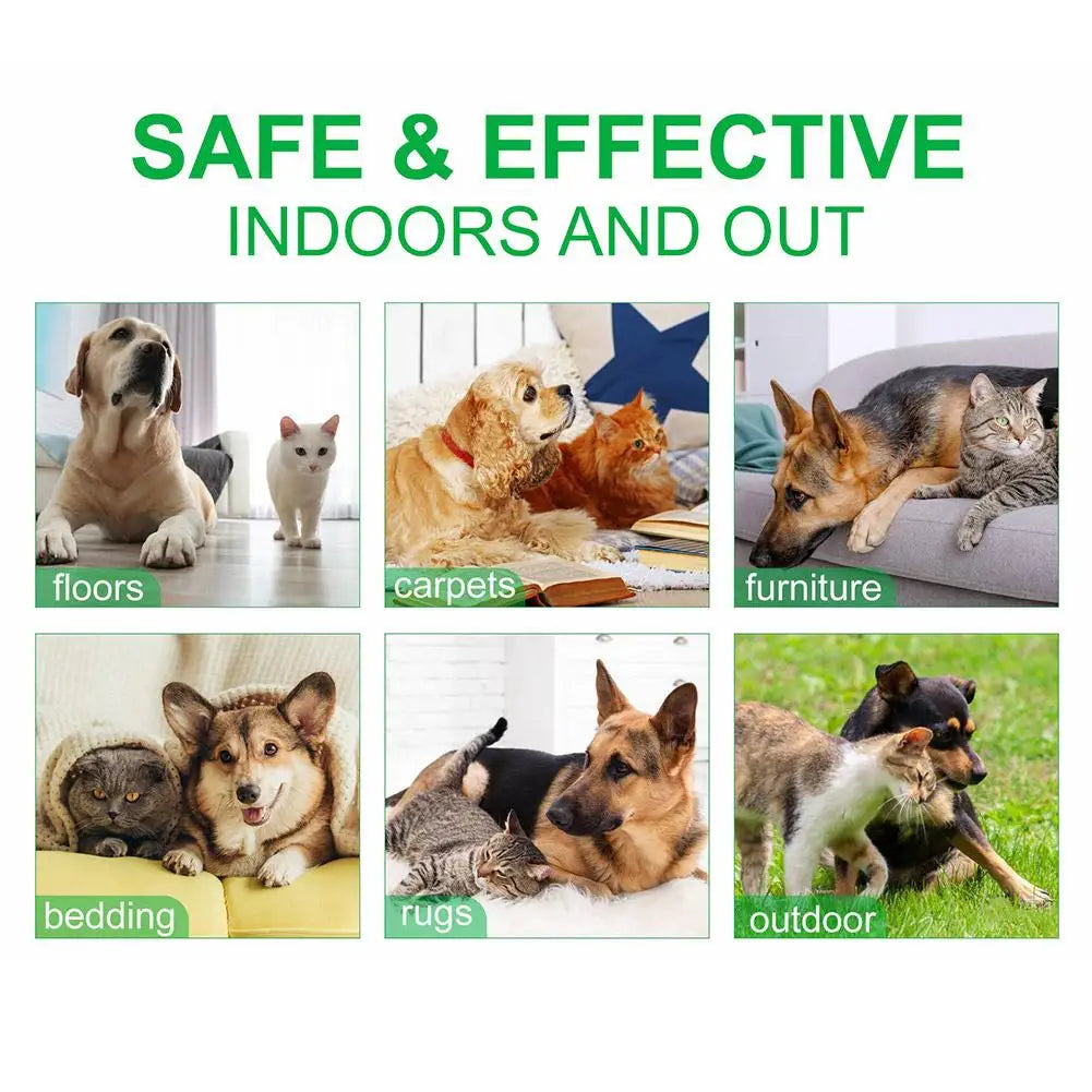 Pet Flea Killer Drops 60ml Anti Fleas Cats Ticks Lice Mite Removal Relieve Itching Antiseptic Pet Pest Spray Skin Care