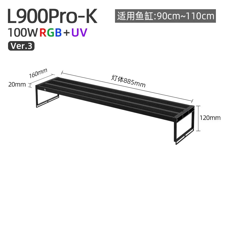 WEEK AQUA L Series APP Control Dimmer & Timer RRB+UVA Aquarium Lighting Planted Led Light