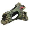 Aquarium Hollow Log Decor Multifunction Resin Fish Hiding Cave Non-toxic Aquarium Dead Wood Decoration for Fish Tank Aquarium