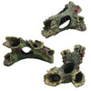 Aquarium Hollow Log Decor Multifunction Resin Fish Hiding Cave Non-toxic Aquarium Dead Wood Decoration for Fish Tank Aquarium