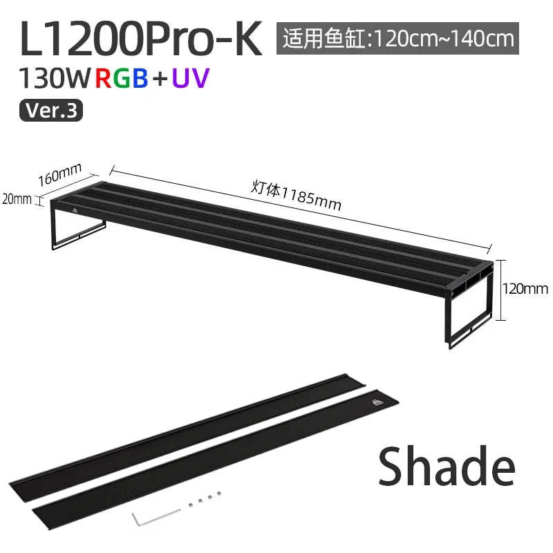 WEEK AQUA L Series APP Control Dimmer & Timer RRB+UVA Aquarium Lighting Planted Led Light