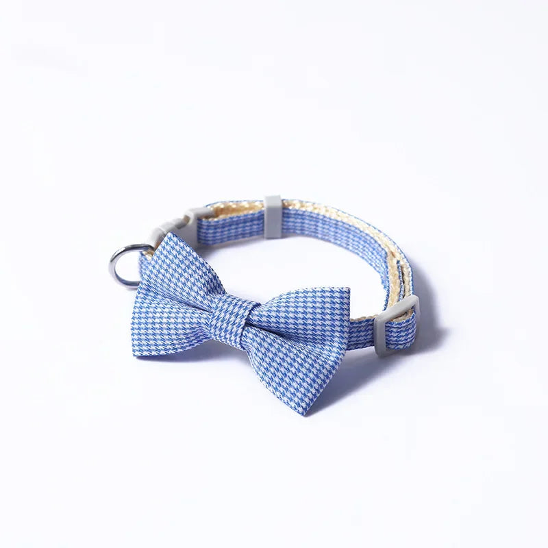 Cute Cat Collar with Bow Tie Adjustable Design Pet Dogs Cats Puppy Necklace Pet Supplies