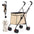Wedyvko Shopping Trolley 33lbs 4 Wheels Dog Stroller Rotate Pink Pet Puppy StrollerTravel Hand Cart Folding einkaufswagen