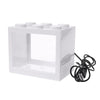USB Illuminated Small Fish Tank Small Landscape Seaweed Ball Box Mini Aquarium Fish Tank with LED Lamp Light