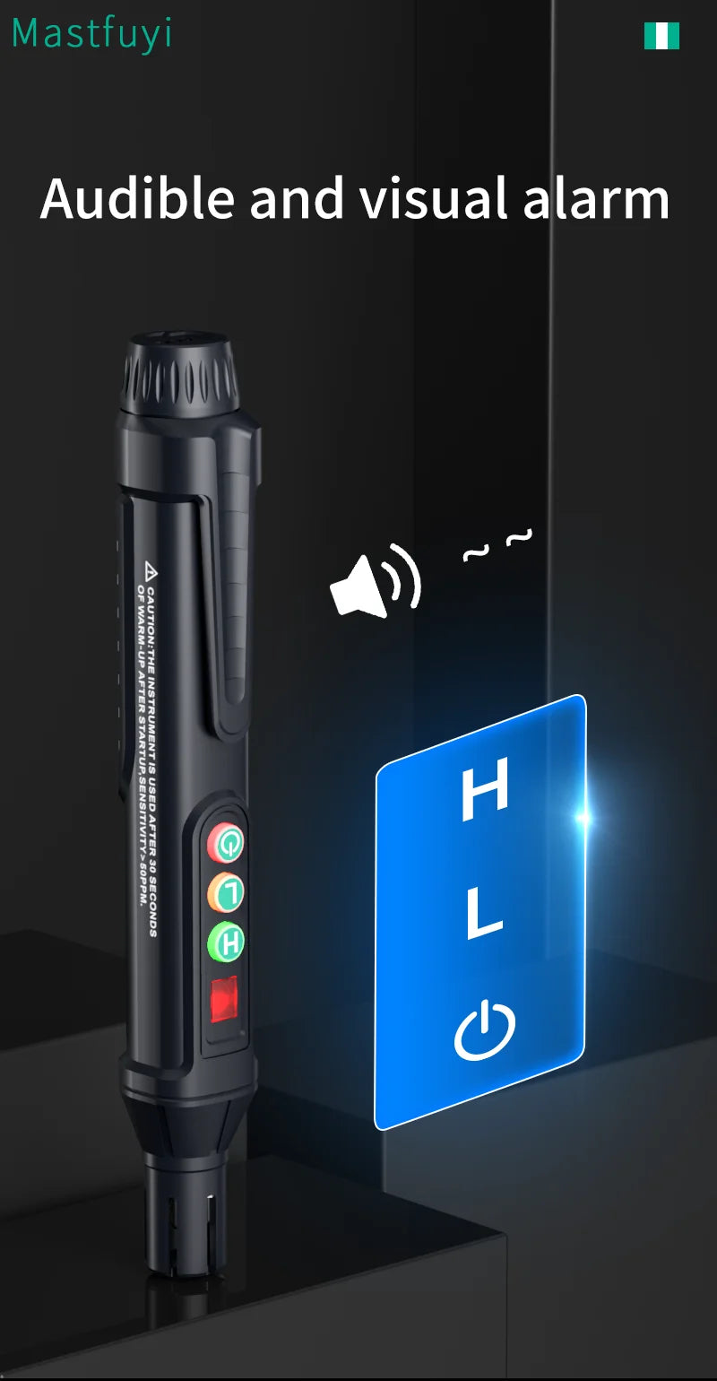 New Portable Gas Leak Detector Natural Gas Detector Combustible Gas Detector With Audible And Visual Alarm Gas Sniffer Test