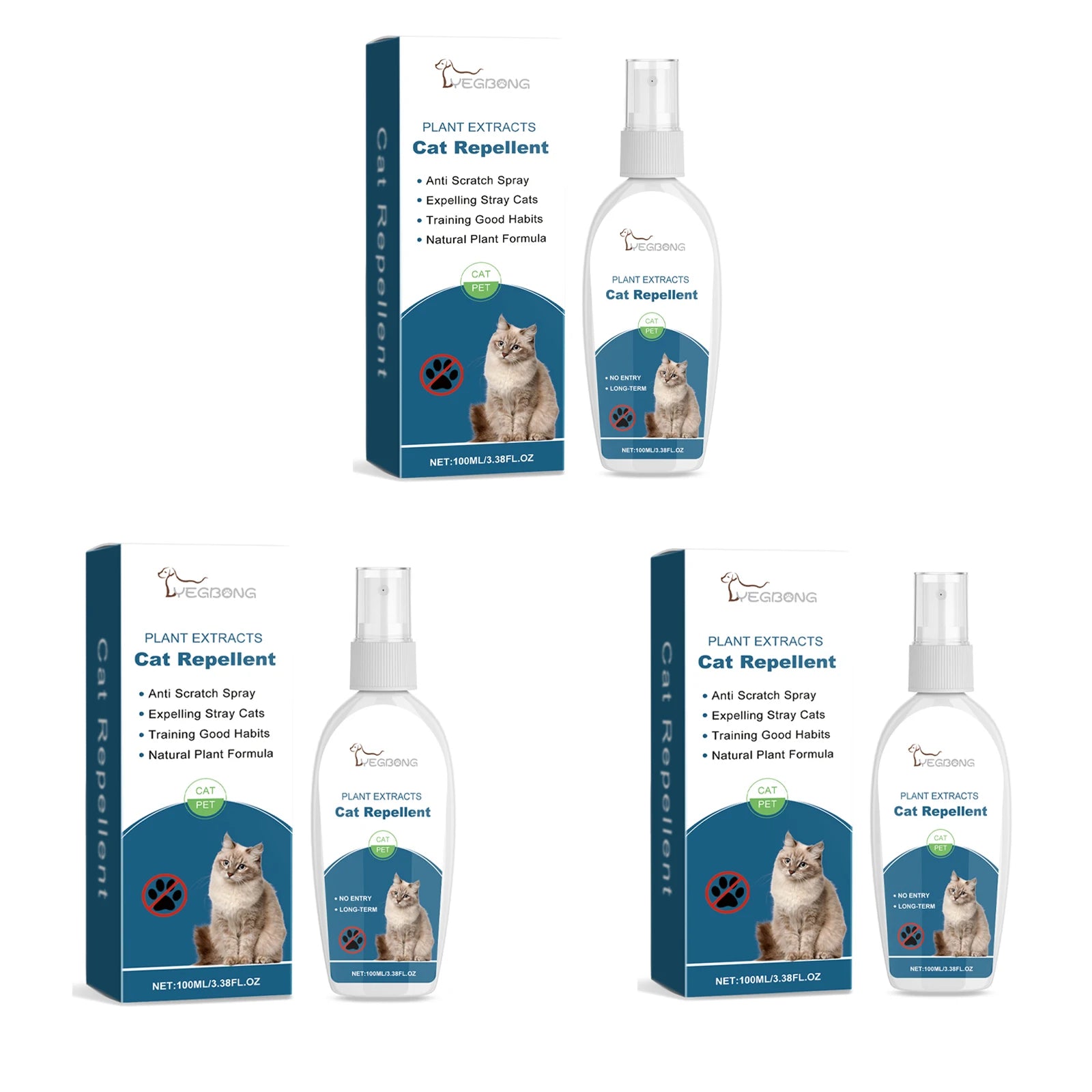 Indoor Cat Repellent Spray Anti-Scratching Anti-Chewing Behavior Corrector Pet Repelling Cats Deterrents Spray Pet Product 100ml