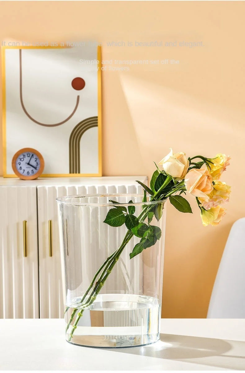 PET Aquarium Box Plastics Ultra-white Organic Glass Explosion-proof Fish Tank Tabletop Small Ecological Water Tank