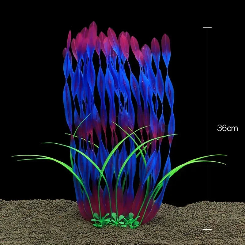 Fish Tank Water Plant Decoration Aquarium Decor Aquatic Plants Underwater Plastic Artificial Grass Accessories Pet Supplies Home