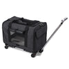 Pet Carrier with Wheels for Dogs Up To 15lbs & Cat  Airline Approved Dog Carrier Rolling Pet Carrier Foldable Pet Stroller