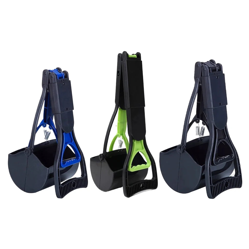 Pooper Scooper For Dog Jaw Clamp Heavy Duty Long Handle Poop Scooper For Dog Puppy Cat Waste Picker Pet Cleaning Shovel Tools
