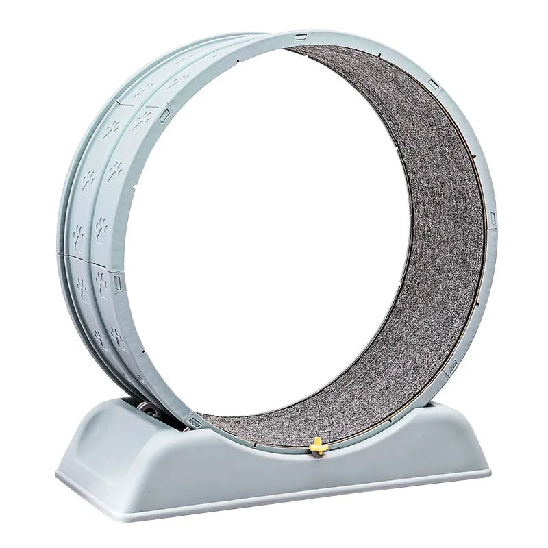 Cat Treadmill Silent Pet Fitness Roller Anti Pinch Foot Exercise Running Wheel with Detachable Carpet Cat Climbing Frame Pet Toy