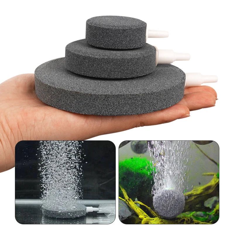 4/6/8/10cm Air Bubble Stone Aquarium Aerator Pond Pump Air Stone Bubble Disk Aquarium Air Pump Hydroponic Oxygen Plate