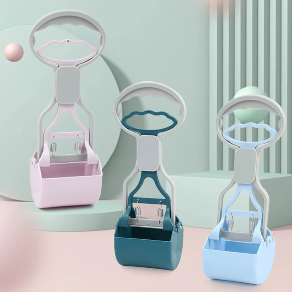 Pooper Scooper For Dog Jaw Clamp Heavy Duty Long Handle Poop Scooper For Dog Puppy Cat Waste Picker Pet Cleaning Shovel Tools