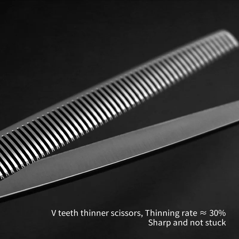 Crane 8 Inch Professional Pet Scissors Set Dog Grooming Scissor VG10 Steel Kit High-end Straight Curved Chunker Thinning Shears