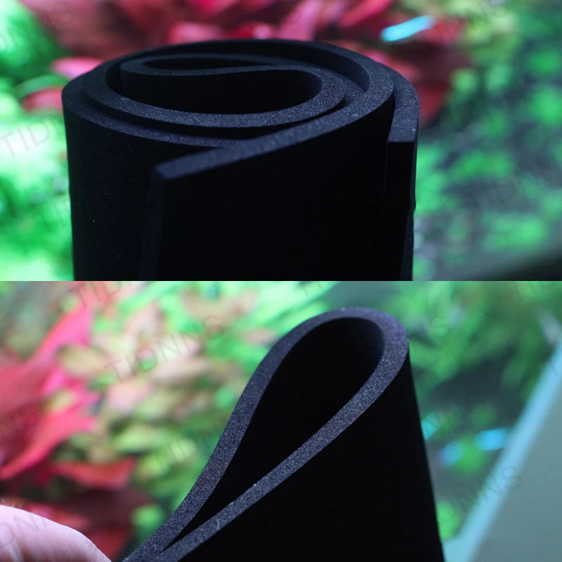 Fish Tank Mat Aquarium Anti-Slip Pad Shock-Absorbing Mute Thickened Black Mat Turtle Tank Landscaping Environmental Insulation