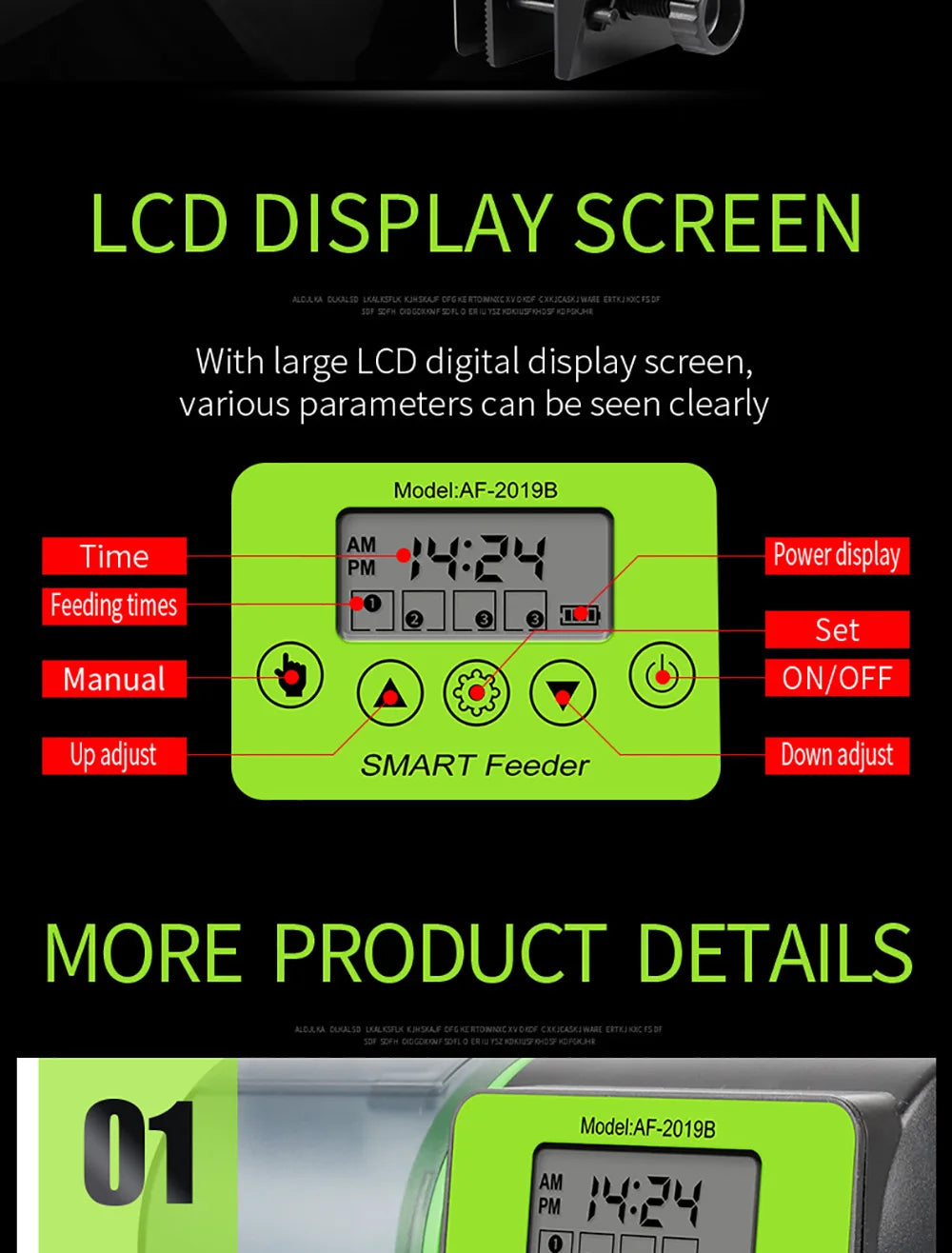 Automatic Fish Feeder Digital Fish Tank Aquarium Food Dispenser Plastic Intelligent Timing Electric Fish Feeding Tool For Turtle