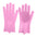 Pet Grooming Gloves Dog Cat Bathing Cleaning Glove Shampoo Scrubber Clean Soft Silicone Hair Removal Glove Hand Skin Protection