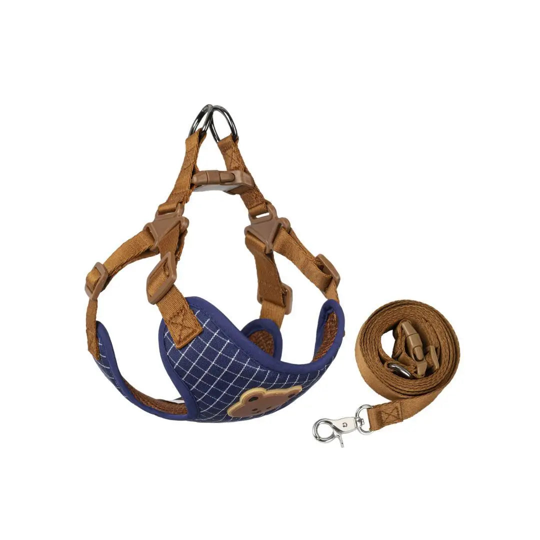 Pet Dog Harness Leash Set Small Medium Dog Cat Vest Breathable Puppy Chest Strap French Bulldog Chihuahua Harness Pet Supplies