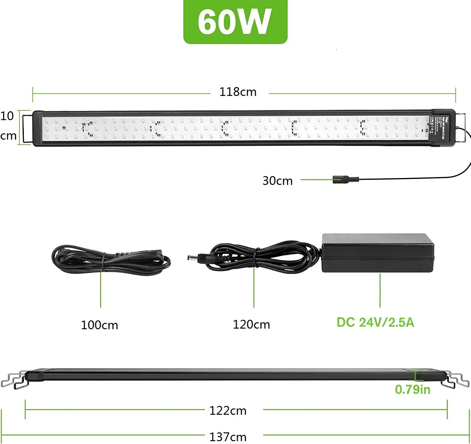 Smart Aquarium Light App Control Full Spectrum Fish Tank Light Bluetooth Coral Reef Lamp for Freshwater Saltwater Tank Lamps