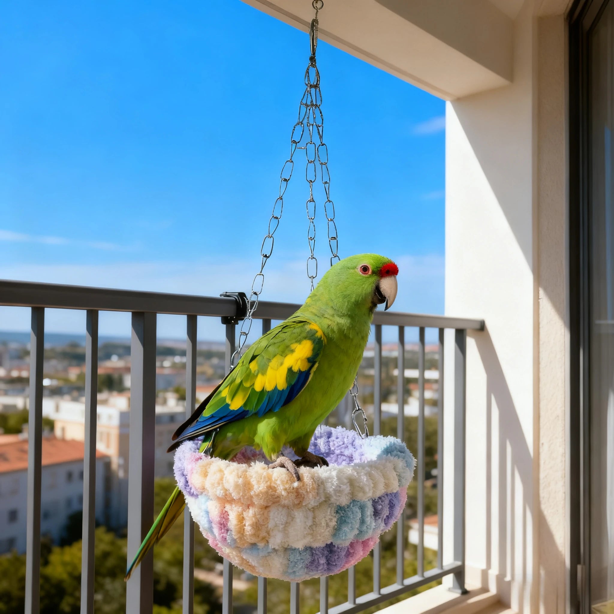 2025 Parrot Breeding Nest Versatile Winter Bird House Hanging Hammock Cage Accessories Breathable Warm Parrot Cage Nid Oiseaux